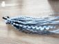 Preview: Synthetic dreads single-end 14 pcs. (black-bluegrey)